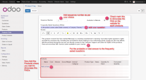 Website Product Frequently asked questions (FAQ)