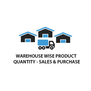 Warehouse Wise Product quantity on sales and purchase