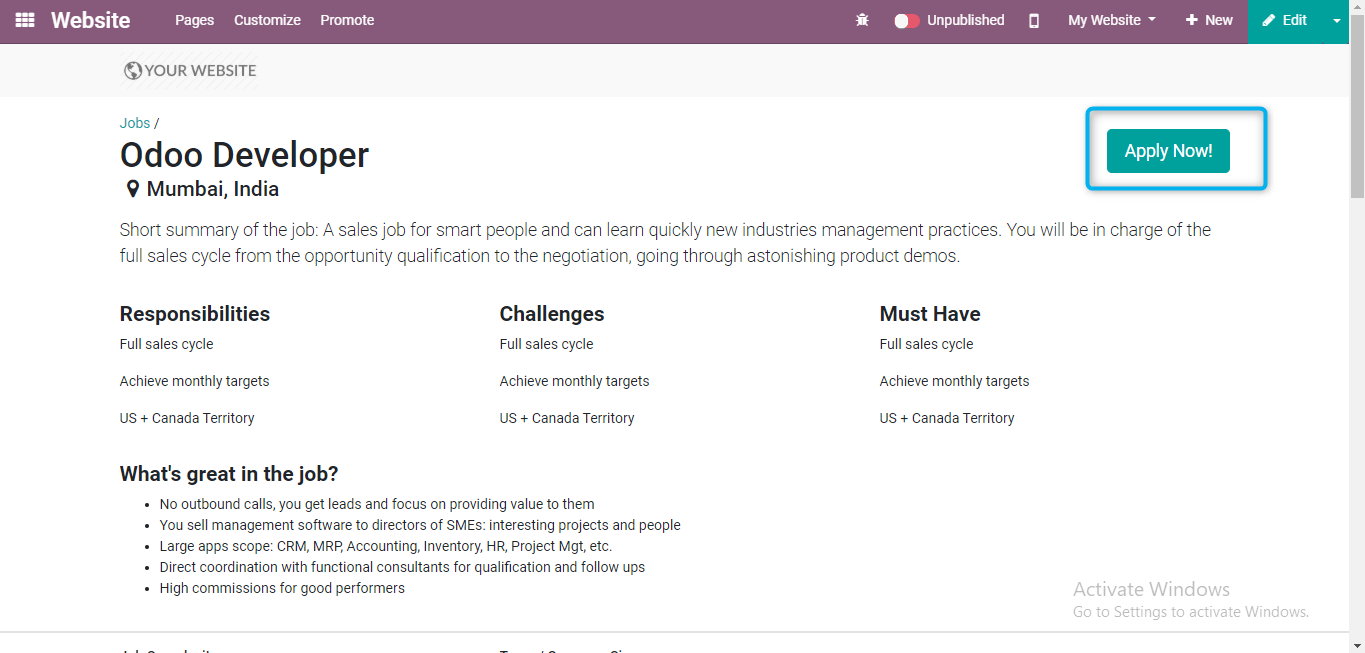 Odoo 13 recruitment management Human resource management