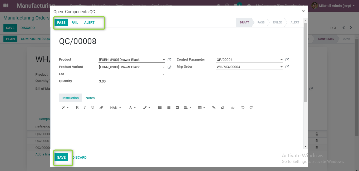 draft QC for Processing