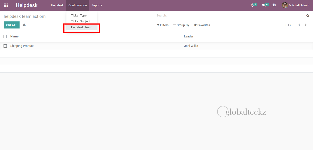 create a helpdesk team