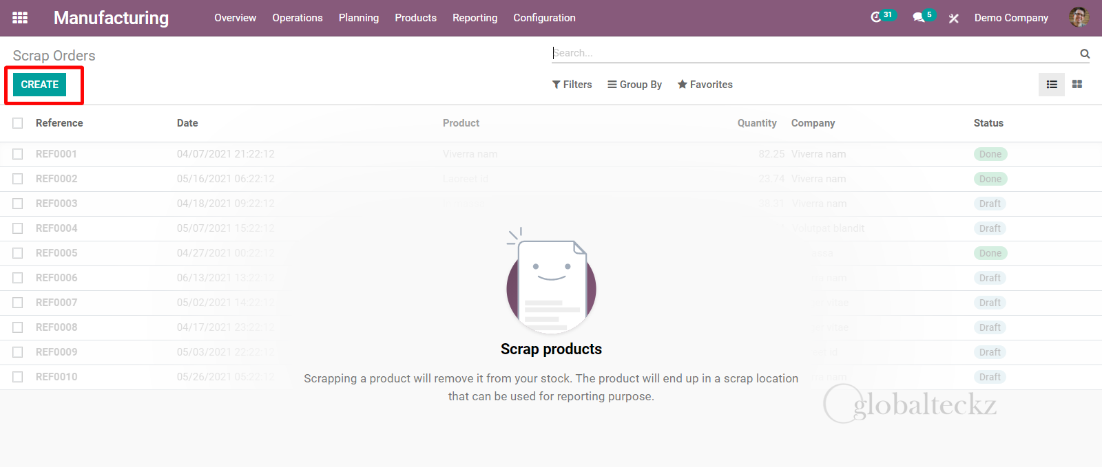 no scrap orders