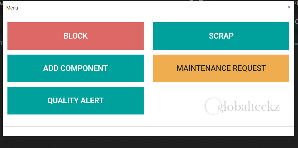 where to scrap the components in odoo