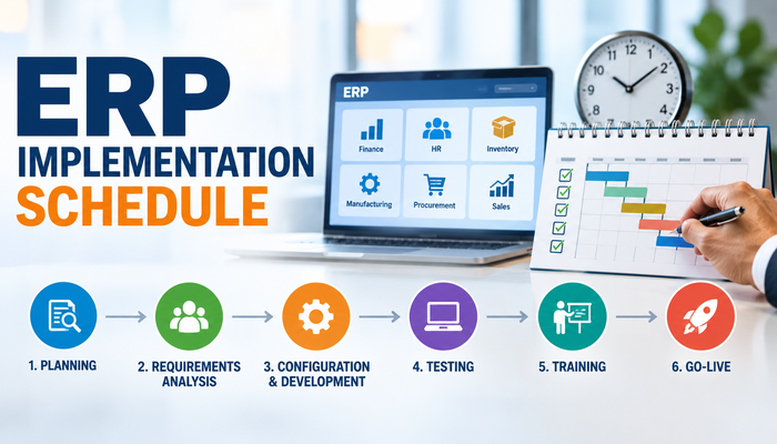 erp implementation schedule timelines
